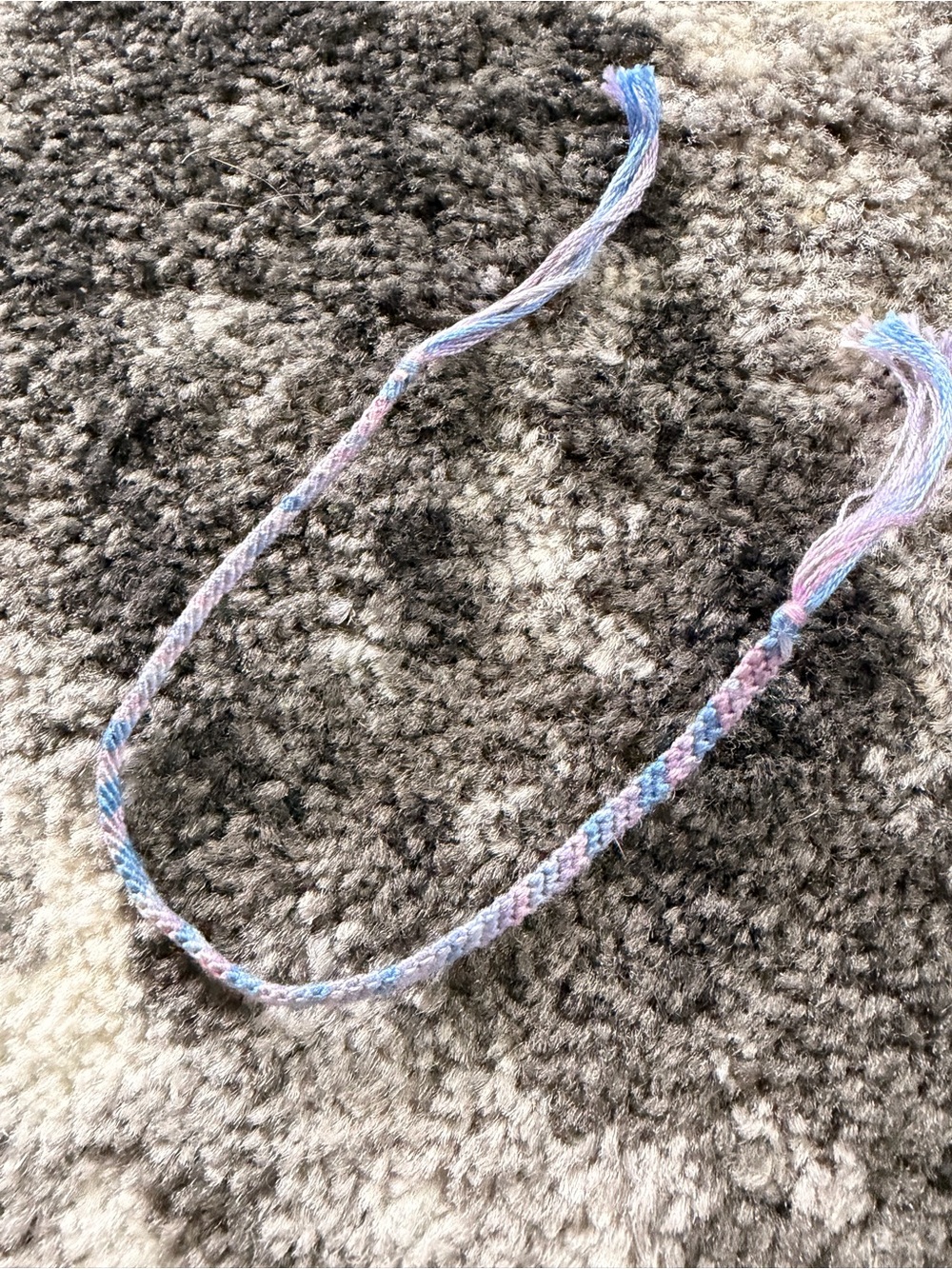 Pastel Blue & Pink Friendship Bracelet